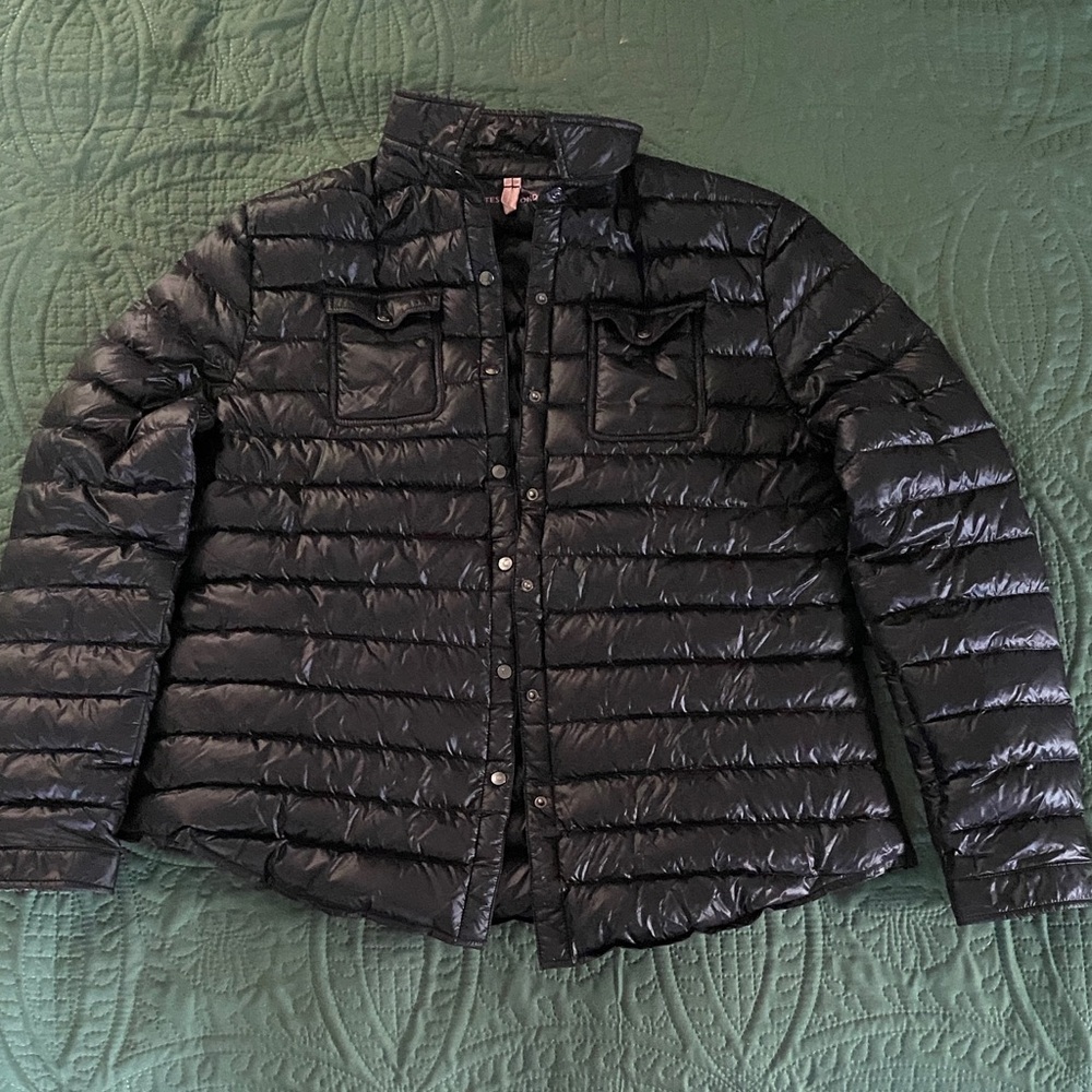 Black Women's Quilted Harrow Royale Down Shirt